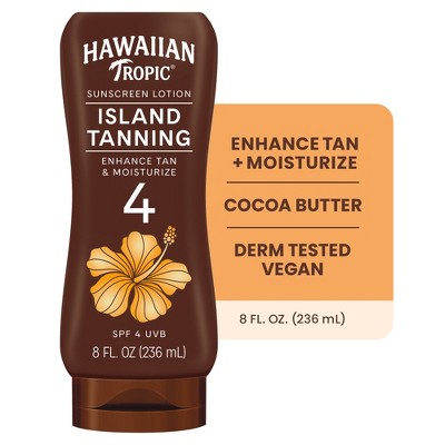 Hawaiian Tropic Dark Tanning Lotion Sunscreen - SPF 4 - 8oz