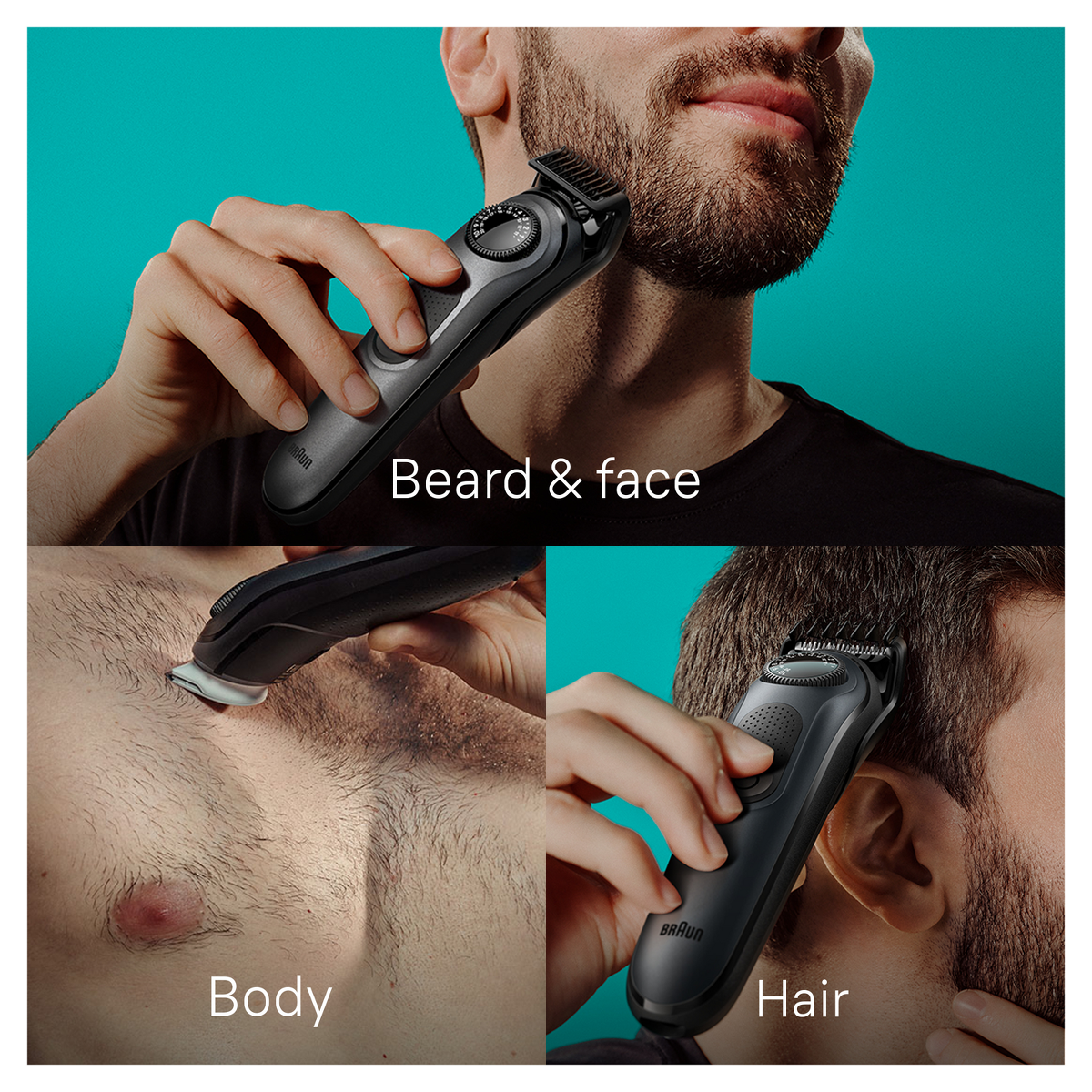 BRAUN ALL-IN-ONE STYLE KIT SERIES 5 AIO5490 RECHARGEABLE 9-IN-1 BODY, BEARD & HAIR TRIMMER