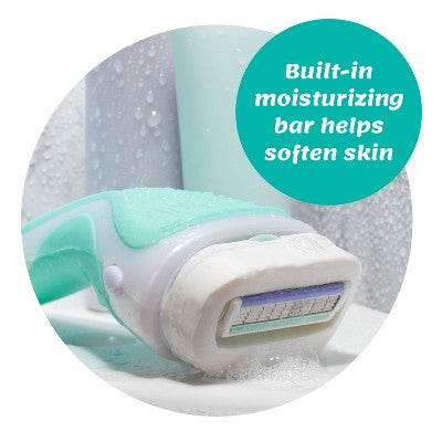 Schick Intuition Sensitive Care Women's Razor - 1 Razor Handle and 2 Refills: For Legs and Under Arm, Paraben-Free, Manual, 4 Blades
