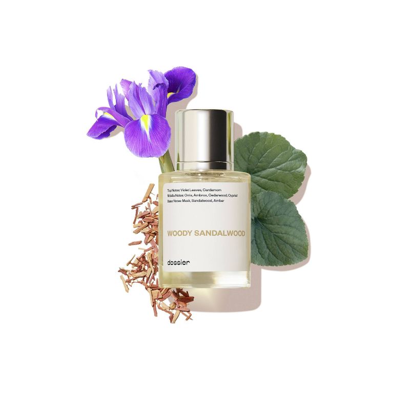 Dossier Woody Sandalwood Women's Perfume, Mysore Sandalwood, Le Labo Santal 33 Inspired, 50ml - Woody Sandalwood