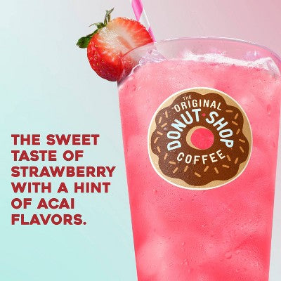 The Original Donut Shop Strawberry Acai Keurig K-Cup Iced Refresher Pods