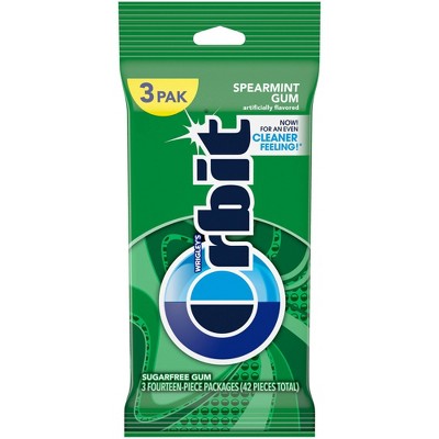 Orbit Spearmint Sugar-Free Gum Multipack - 14ct/3pk