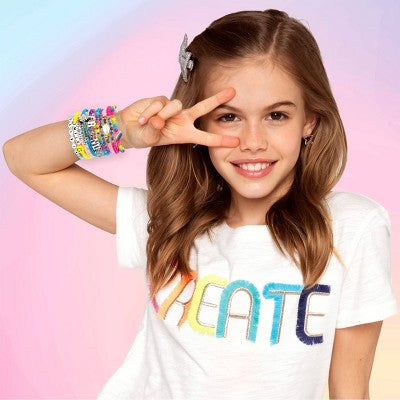 Word Wear Personalized Jewelry Making Set - It's So Me: Bracelet & Friendship Kit for Girls, 1175 Pieces, Beads & Charms