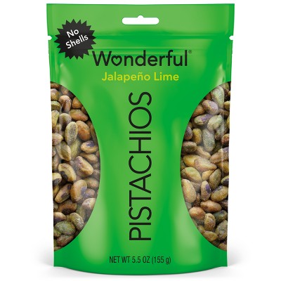 Wonderful Jalapeno Lime No Shell Pistachios - 5.5oz