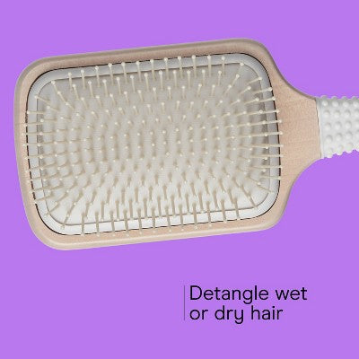 Conair Shines & Smooths Detangle Nylon Bristle Cushion Paddle Hair Brush