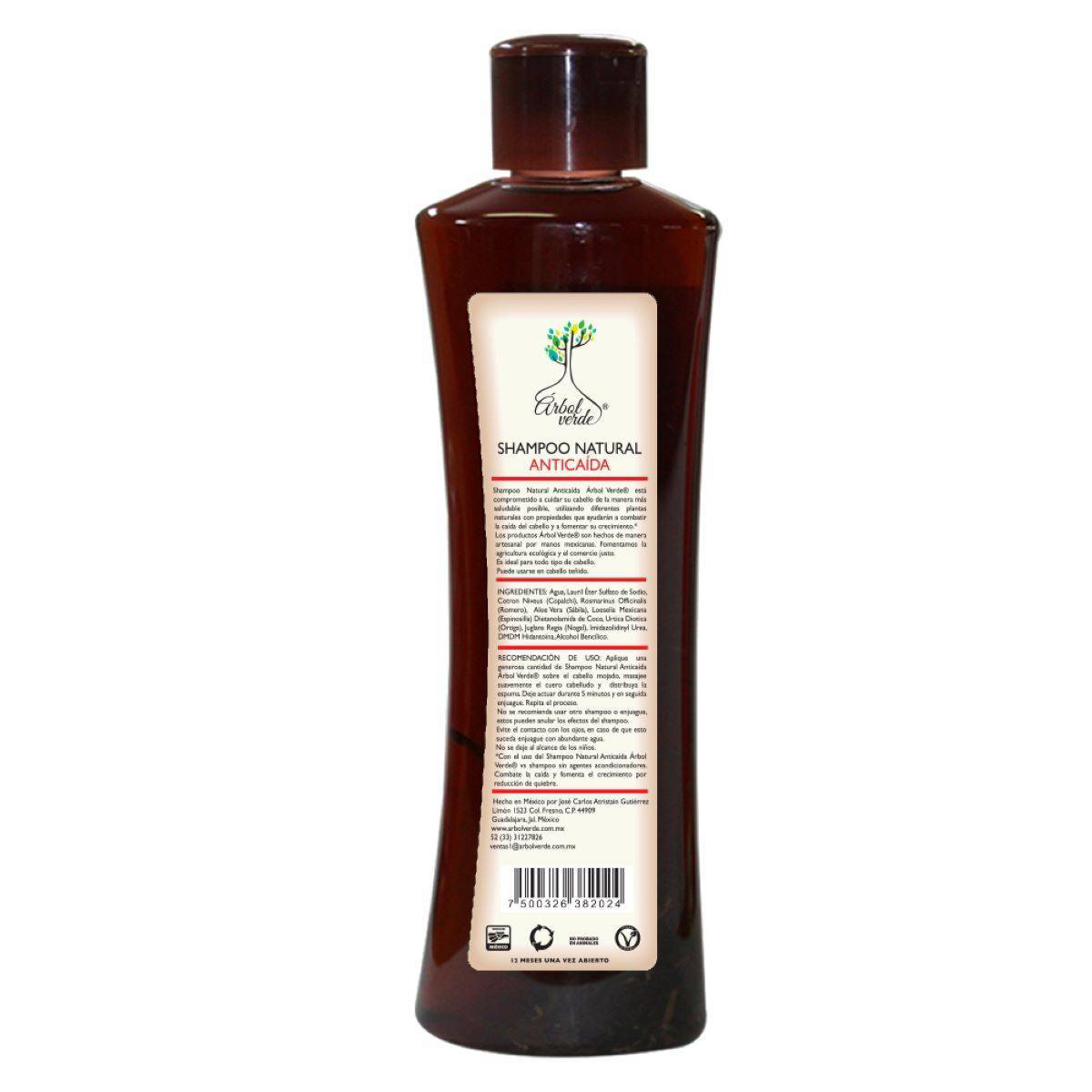 Arbol Verde Shampoo de Hierbas para la Caida del Cabello 16.9 fl oz