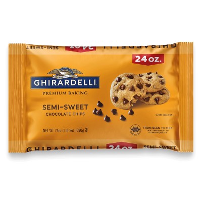 GHIRARDELLI Premium Baking Semi-Sweet Chocolate Chips - 24oz