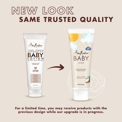 SheaMoisture Baby Lotion 100% Virgin Coconut Oil Hydrate & Nourish for Delicate Skin - 8 fl oz