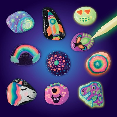 Creativity for Kids Glow in the Dark Rock Painting Kit: DIY Art for Kids Activities, Painted Rock Kits, Ages 6+