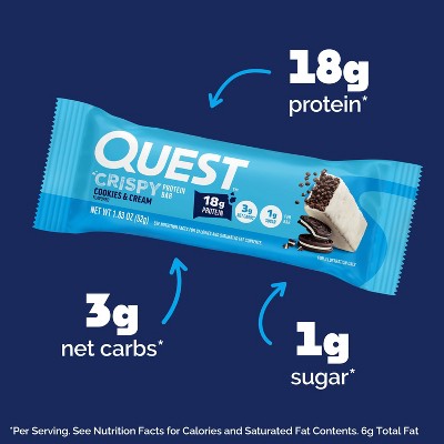 Quest Nutrition Hero Protein Bar - Crispy Cookies & Cream