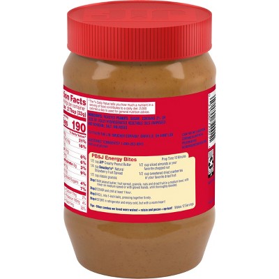Jif Creamy Peanut Butter - 40oz: Gluten-Free, No Preservatives