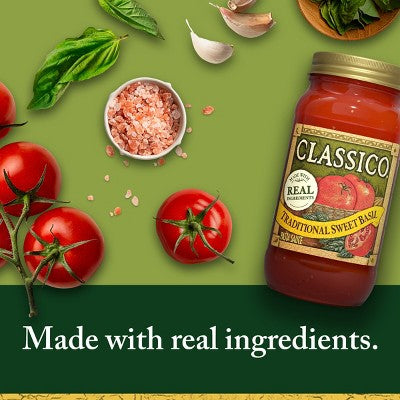 Classico Traditional Sweet Basil Pasta Sauce 24oz