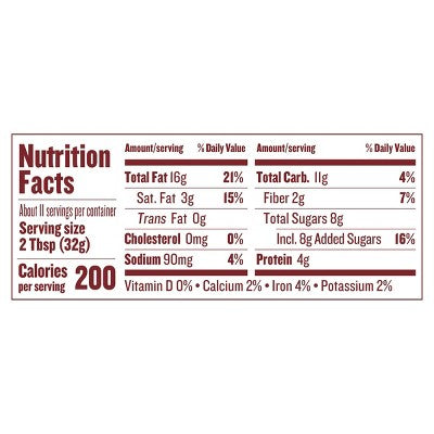 Justin's Chocolate Hazelnut Butter Blend - 12oz: Certified Gluten-Free, Creamy