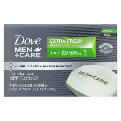 Dove Men+Care Extra Fresh Body and Face Bar Soap