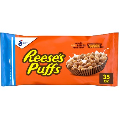 Reese's Puffs Breakfast Cereal Bag - 35oz - General Mills: No High Fructose Corn Syrup