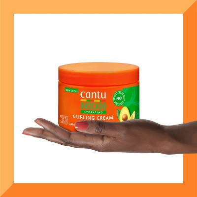 Cantu Avocado Coconut Curling Cream - 12 oz: Paraben-Free, Silicone-Free, Phthalate-Free, Shea Butter & Coconut Oil