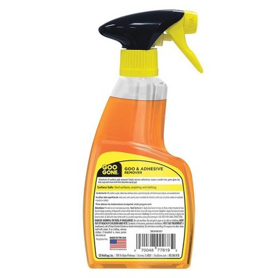 Goo Gone Citrus Adhesive Remover Spray Gel - 12 fl oz: Carpet Cleaner, Multipurpose Stain Remover