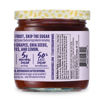 Smash Foods Concord Grape Superfood Jam - 8oz