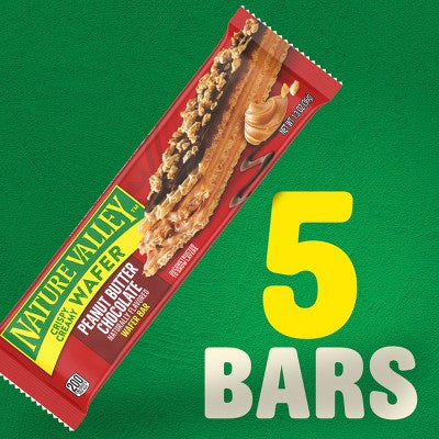 Nature Valley PB Chocolate Crispy Creamy Wafer Bar - 6.5oz/5ct