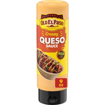 Old El Paso Sauce Creamy Queso - 9oz: No Added Sugar, No Artificial Sweeteners, Low Sodium