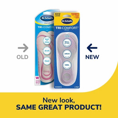 Dr. Scholl's Comfort Tri-Comfort Shoe Insoles for Women - Size 6-10