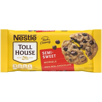 Nestle Toll House Semi-Sweet Chocolate Chips for Cookie Baking - 12oz: Gluten-Free, No Preservatives