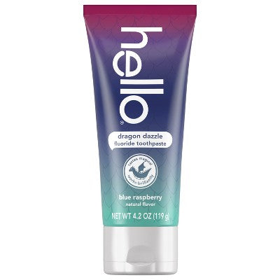 hello Kids' Dragon Dazzle Blue Raspberry Fluoride Toothpaste - 4.2oz