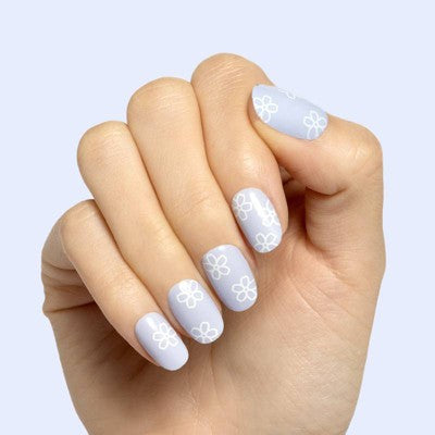 Olive & June Press-On Nails - Floral Pack - Floral Tip/Floral Doodle - 64ct/2pk