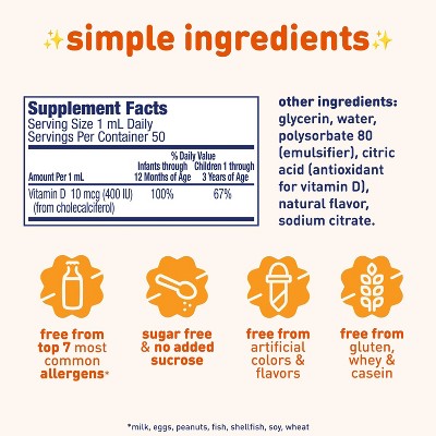 Enfamil D-Vi-Sol Infant Vitamin D Dietary Supplement Liquid Drops - 1.69oz