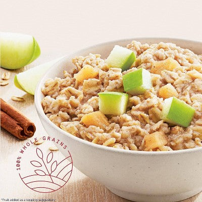 Quaker Instant Oatmeal Apple Cinnamon - 8ct/12.1oz: 100 Percent Whole Grain, No Artificial Flavors