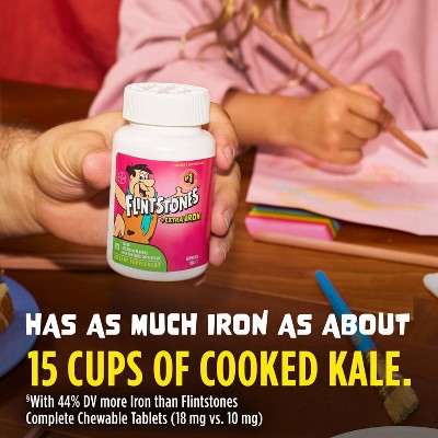The Flintstones Chewable Kids Multivitamin + Extra Iron - 70ct