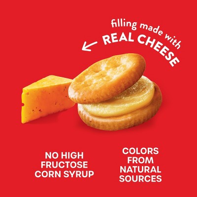 RITZ Bits Cheese Sandwich Crackers Lunch Snacks - 8.8oz: No High Fructose Corn Syrup