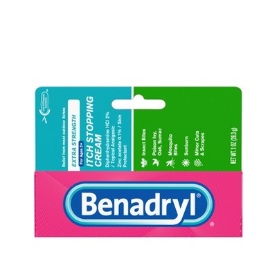 Benadryl Extra Strength Anti-Itch Topical Analgesic Cream - 1oz