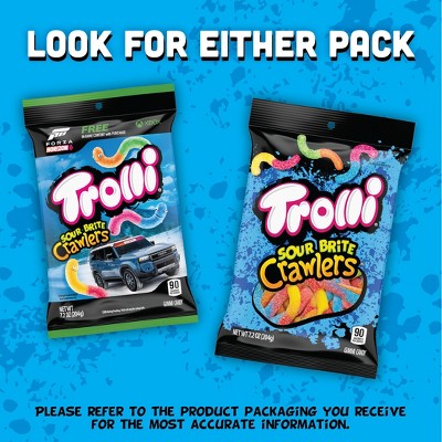 Trolli Candy Sour Brite Crawlers Gummi Worms - 7.2oz