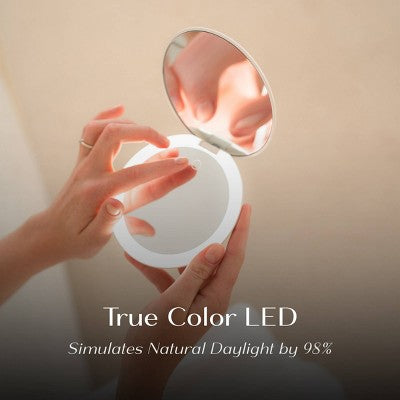 Ilios Lighting Rechargeable LED Compact Makeup Mirror - Beauty Studio