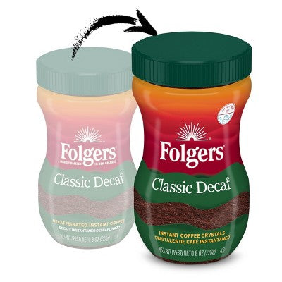 Folgers Classic Medium Roast Instant Coffee - Decaf - 8oz