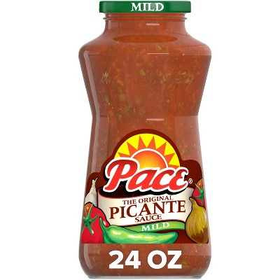 Pace Mild Picante Sauce 24oz: Gluten-Free, No Added Sugar, Vegan