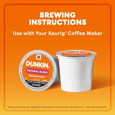Dunkin' Original Blend, Medium Roast Coffee - Keurig K-Cup Pods