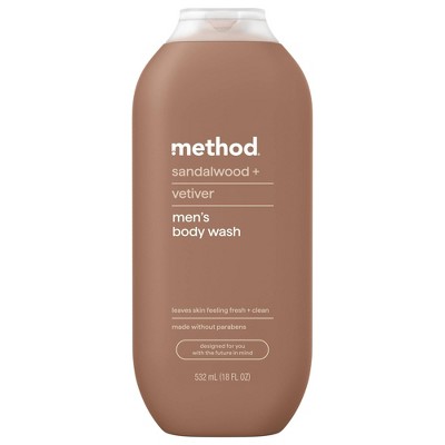 Method Men's Body Wash Sandalwood + Vetiver - 18 fl oz