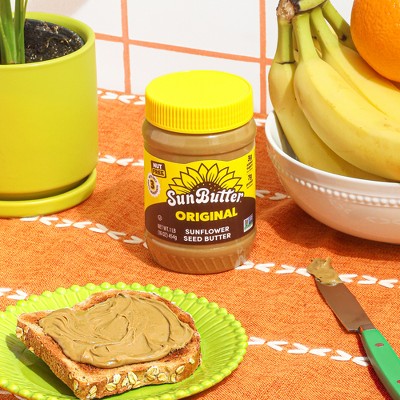 SunButter Original Sunflower Butter, Nut Free, Non-GMO – 16oz