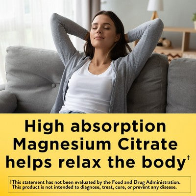 Nature Made Magnesium Citrate 250mg Muscle, Nerve, Bone & Heart Support Supplement