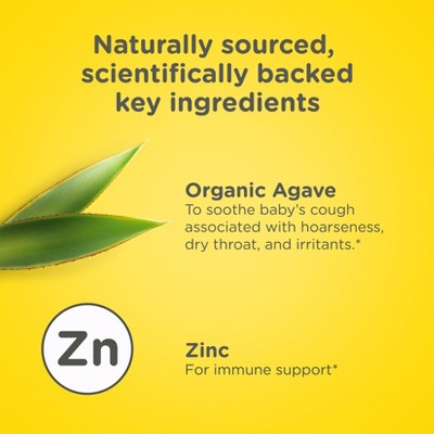Zarbee's Baby Cough Syrup + Immune with Organic Agave & Zinc - Grape Flavor - 2 fl oz