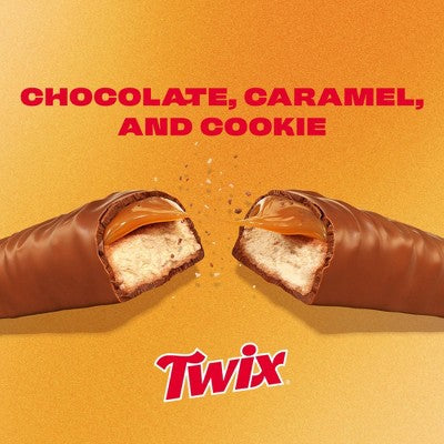 Twix Fun Size Caramel Chocolate Cookie Bar Candy - 10.83oz