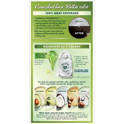 Garnier Nutrisse Ultra Coverage 100% Gray Coverage Permanent Hair Color