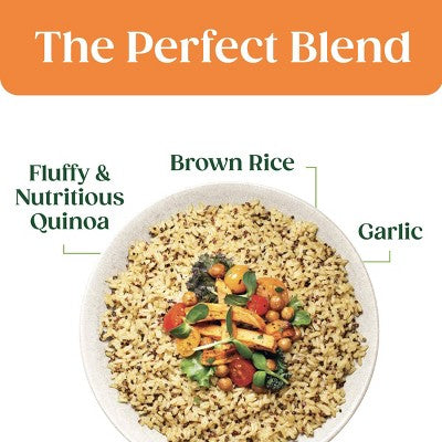 Seeds of Change Organic Quinoa and Brown Rice Mix Microwavable Pouch - 8.5oz: No Artificial Flavors, Garlic