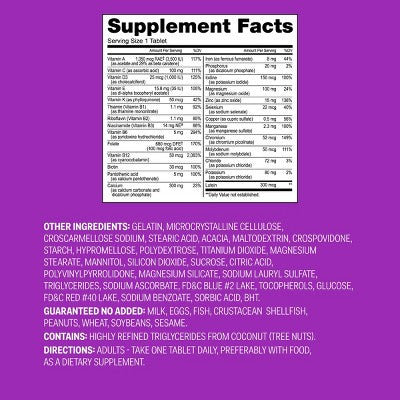 Women's 50+ Multivitamin Dietary Supplement Tablets- 100ct - up&up™
