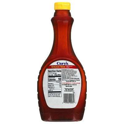 Cary's Sugar-Free Maple-Flavored Syrup - 24 fl oz: Aspartame Sweetened