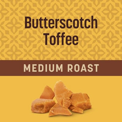 Don Francisco's Butterscotch Toffee Medium Roast Coffee- Single Serve Pod - 24ct: Compatible With Keurig