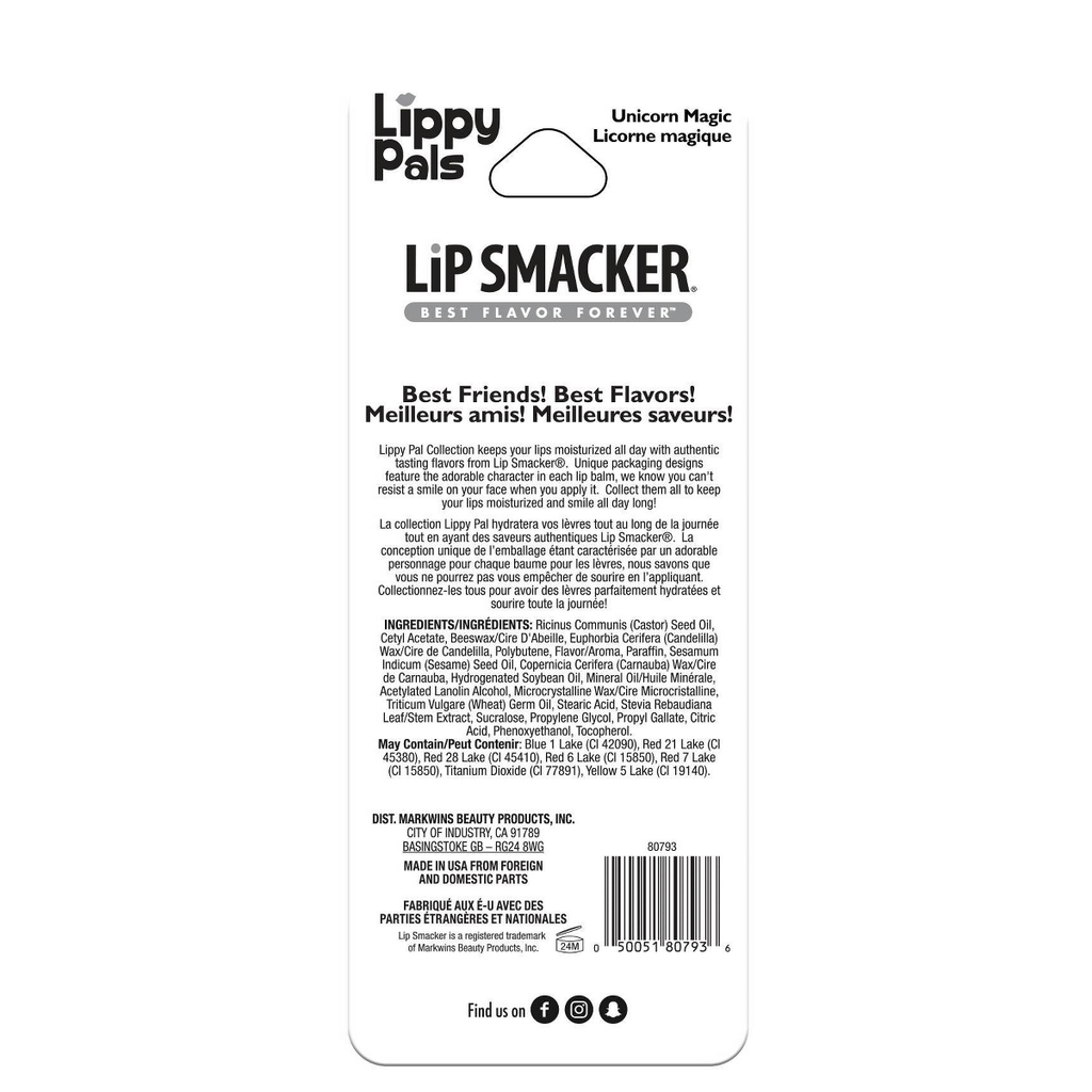 Lip Smacker Lippy Pal Lip Balm - 1ct, Unicorn Magic - 0.14oz