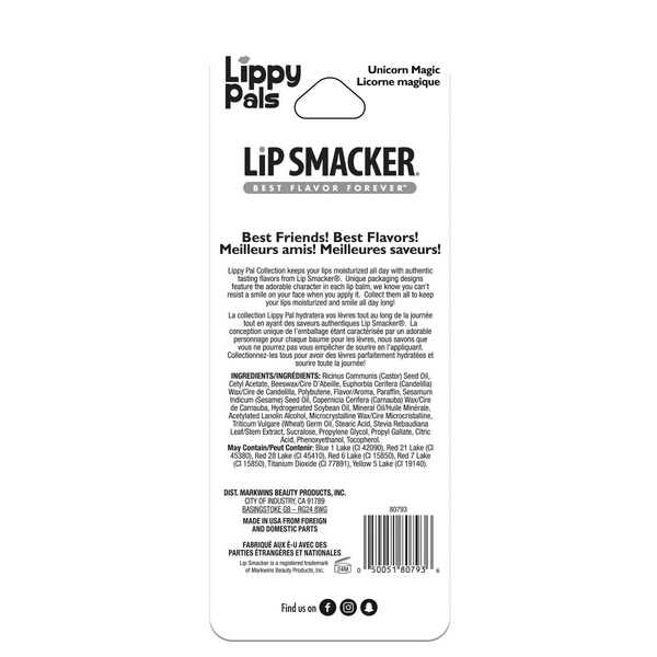 Lip Smacker Lippy Pal Lip Balm - 1ct, Unicorn Magic - 0.14oz